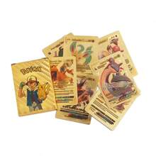 pokemon The Outer Packaging Is Randomly Sent With English Cute Gold Foil Cards Vmax Pokémon Pocket Monster Cards Entertainment Card Collection Battle Card Ornaments Creative Gifts Anime Characters Kawaii Birthday Gifts Christmas Halloween