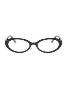 Ovale Vintage-Stil Vollrandbrille für Damen mit transparenten Gläsern, geeignet für den täglichen Gebrauch, den Weg zur Arbeit und zum Valentinstag Studium