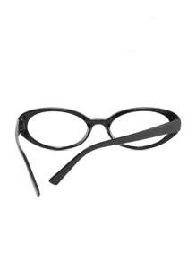 Ovale Vintage-Stil Vollrandbrille für Damen mit transparenten Gläsern, geeignet für den täglichen Gebrauch, den Weg zur Arbeit und zum Valentinstag Studium