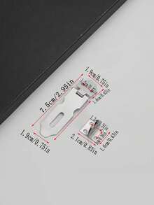 1 件/5 件不锈钢折叠行李锁夹，加强型防盗锁扣