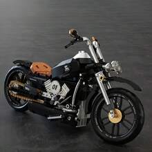 445 Pieces Of Motorcycle Building Blocks, Cake Decorations, Desk Decorations, Christmas/Halloween/Birthday Gifts, Suitable For People Aged 14 And Above