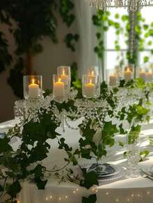 12/24pcs/Set Or 1pc/Pack Artificial Green Ivy Vines, Realistic Hanging Artificial Ivy Wreath For Wedding, Bedroom, Garden, Balcony, Swing, Mall, Staircase Decor, Greenery Backdrop, Jungle Theme Party Supplies. Easy To Install And Remove, Faux Plants, Autumn Decor, Room, Desk, Garden Decoration, Valentine's Day Gift - Multicolor - View 7