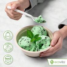 100% Compostable Paper Bowls [12 Oz.] 150 Disposable Bowls   Sturdy Tree Free Liquid And Heat Resistant Alternative To Plastic Or Paper Bowls - NaturalTan - View 4