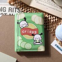 Kuromi Pachacuca Cute & Quirky Potato Chip Design Tri-Fold Wallet, Women's Small Coin Purse Card Holder