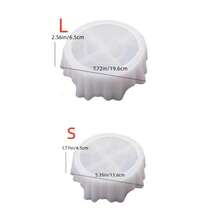 Large Asymmetrical Silicone Tray Mold, Plaster Silicone Mold, Jewelry Storage Box, Epoxy Resin Mold, Fruit Plate, Coaster, Dish, Concrete Cement Mold, Candle Cup Mold - White - View 2