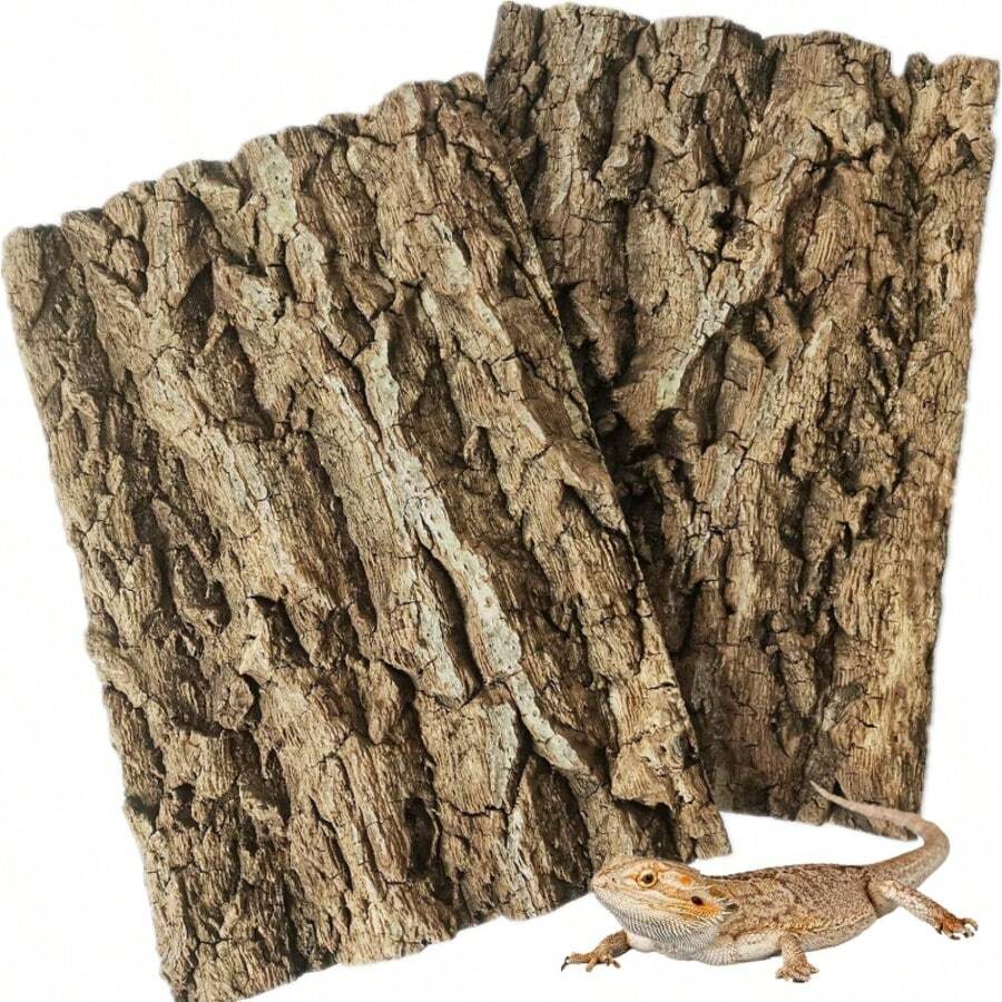 1PC Cork Bark Background, Natural Climbing Accessories For Reptiles Turtle Spider, Bring Nature To Your Pet