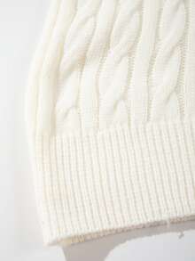 Knit Short Sleeve Sweet & Soft Fitted Cardigan Sweater Top - White - View 7