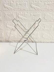 1pc/2pcs Stainless Steel Foldable Trash Bag Holder & Cleaning Cloth Rack, Kitchen Waste Bin Organizer