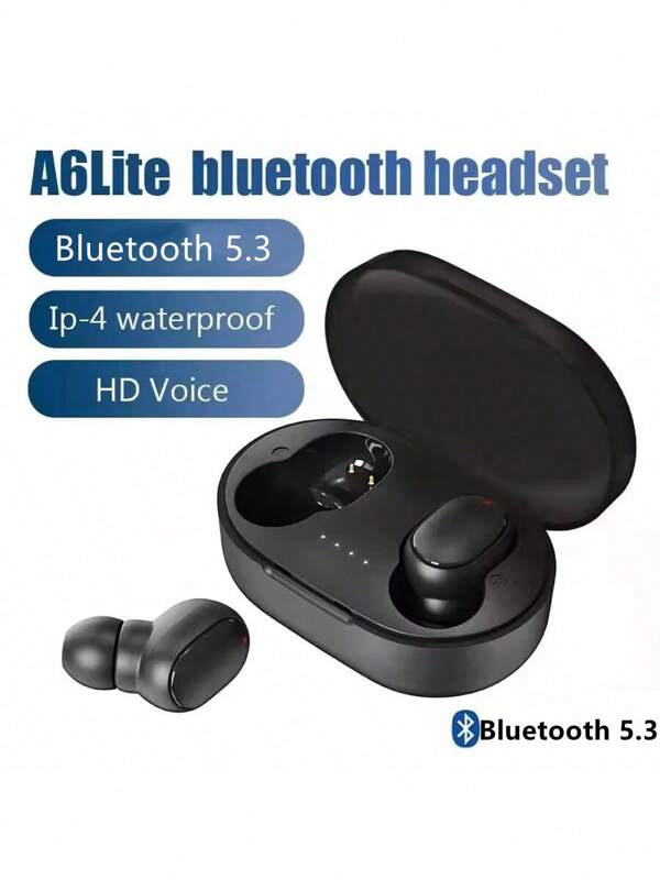 Auriculares inalámbricos TWS A6S con Bluetooth 5.3, control táctil, micrófono, resistentes al agua, con batería de 150mAh, para todo tipo de teléfonos inteligentes