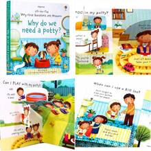 Lachilly Usborne Lift The Flap Very First Questions And Answers Series Book - O que é o amor? Por que precisamos de um penico?/Por que às vezes me sinto bravo?/Por que (às vezes) me sinto triste? Popularização da ciência Livro cognitivo Livros de imagens com abas 3D Educação infantil Livro de inglês para crianças