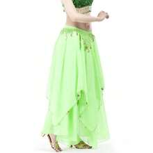 1set Solid Costume Mesh Skirt - Multicolor - View 13