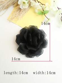 Neue mehrfarbige glänzende satinierte plissierte glitzernde gestreifte strukturierte handgerollte Blume Stoff DIY Kleidungszubehör, Hochzeitskleid Dekorationen