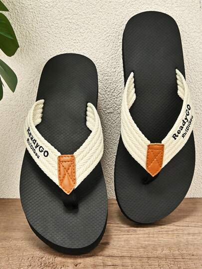 Flip-Flops, Summer Essential, Fashion Hot Selling, Thick Sole, Anti-Slip, Adult Size 40-50, Breathable Non-Stuffy, Lightweight & Easy To Carry, Beach, Pool, Outdoor Casual, Hurry Up And Grab