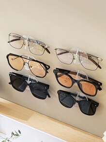 1/3 Stücke Brillenaufbewahrungsregal, Bad und Nachttisch Anti-Druck Wandmontage Sonnenbrille Präsentationsregal, minimalistisches Brillenregal