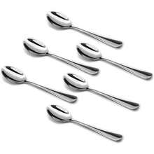 Cucharitas de espresso Demitasse, cucharitas de café mini de 4.7 pulgadas de acero inoxidable, juego de 6 cucharitas pequeñas para postre - Plateado - Ver 8