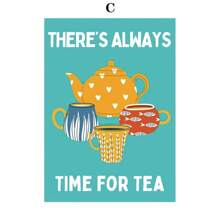 1 pieza Pintura en lienzo de arte de pared para la cocina con impresión de tazas y libros, impresión motivadora, impresión de tazas, arte nórdico moderno para decoración del hogar y la sala de estar, con marco opcional