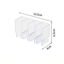 7 One Suport cosmetic multifuncțional transparent pentru bani, cutie de sortare cosmetice pentru masă de toaletă, suport pentru depozitarea pastei de dinți, suport pentru depozitare în baie, baie, masă de toaletă, birou, etc. - Montare pe blat, finisaj lustruit, greutate redusă, nu necesită electricitate, suport independent, capacitate de stocare închisă <3,2 picioare cubice