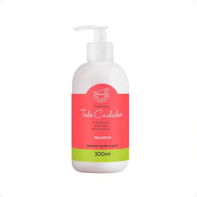  Sabonete Líquido Corporal De Melancia Fragrância Tropical Refrescante Abelha Rainha 300ml REF 3839