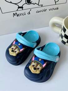 Paw Patrol 1 Pair Of Paw Patrol Clogs Suitable For Outdoor And Home Use Paw Patrol Clogs Slippers Waterproof Slide Suitable For Boys And Girls - Chase And Mar Shall Clogs With Straps Closed Toes (2 To 7 Years Old) Christmas, Halloween, Festival Supplies, Festival Decorations, Thanksgiving, Back-To-School Season, Autumn And Winter