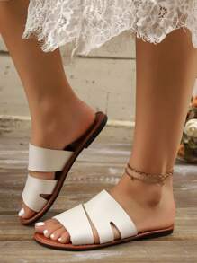 New Spring/Summer Elegant Women Flat Sandals, Fashion Casual Beach Slip-Resistant Durable Ladies Shoes