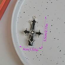 Söt & cool sidoklämma, trendig minimalistisk alligatorklämma, kreativ korsklämma, julklapp, häxkloklämma, hårspännen, håraccessoarer, skolmaterial - Multifärgad - Visa 13