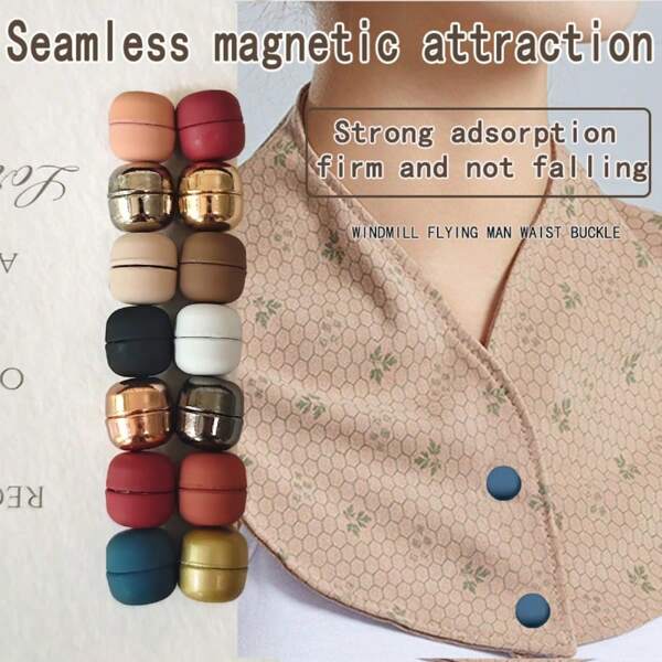 1pair Adjustable Magnetic Pants Clip And Cuff Clip, Alloy, Suitable For Scarves, Shawls And Headbands,Pants And T-Shirts, Adjustable T-Shirt Hem Clip,Seamless Fastener Clothing Belt Tightener,Belt, Multi-Purpose Fashion Accessories