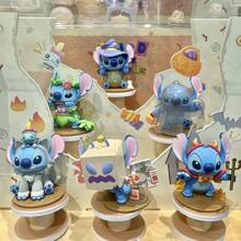 pokemon 1 pieza "Caja misteriosa de sorpresa de Disney Stitch - Juguete coleccionable de PVC imaginativo, adecuado para regalo de Navidad/Halloween/Pascua - Regalo del Día de San Valentín (Muñeca de Stitch con licencia oficial) Caja misteriosa de sorpresa loca - Muy apropiado para usar como decoración de coche, decoración de escritorio y pantalla, nueva muñeca, conjunto de juguetes queridos, la mejor opción para regalos festivos - Eid - Graduación