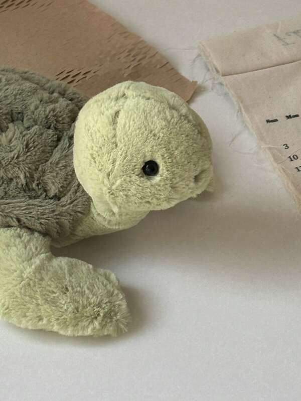 [Poupée de tortue polyester verte et rose] Mignonne peluche de tortue de 28 cm, jouet en peluche doux d'animal marin, tortue de mer kawaii verte et rose en peluche, polyester, parfait pour les cadeaux d'anniversaire et de Noël