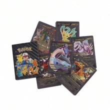 pokemon The Outer Packaging Is Randomly Sent With English Cute Gold Foil Cards Vmax Pokémon Pocket Monster Cards Entertainment Card Collection Battle Card Ornaments Creative Gifts Anime Characters Kawaii Birthday Gifts Christmas Halloween
