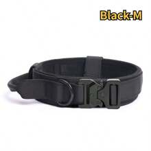 [Collier anti-éclatement pour chien tactique militaire] Collier pour animaux de compagnie + Collier tactique + Bandoulière de dressage extérieure ajustable anti-éclatement, sans frottement, sans blessure, tissu renforcé, convient aux grands chiens + Design ajustable + Bords arrondis pour prévenir les blessures en cas d'éclatement soudain (pour le dressage des chiens de taille moyenne/grande)