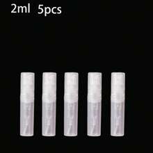 5pcs Transparent Plastic Perfume Spray Bottles - 2ml, 4ml, 5ml Travel Size Fine Mist Refillable Atomizers, Perfume Sample & DIY Packaging Bottles
