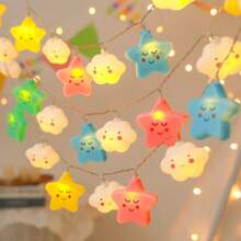 Star Light String, Clouds, Rainbow, Beautiful, Warm, Creative, Suitable For Rooms, Bedrooms, Outdoors