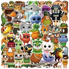 55 piezas de pegatinas de dibujos animados de Shan Hai Jing Tung Tung Tung Sahur, pegatinas decorativas para manualidades y scrapbooking para niños