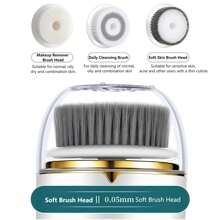Multifunctional Electric Facial Cleansing Brush, Deep Cleaning Face Wash Tool, Household Facial Brush,Rechargeable With 300mAh Lithium Polymer Battery, USB Charging, For Women, Gift