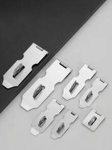 1 件/5 件不锈钢折叠行李锁夹，加强型防盗锁扣