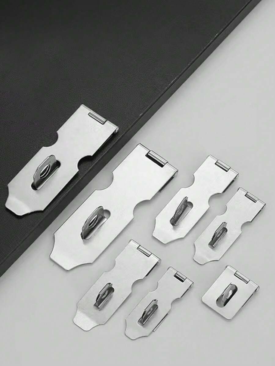 1 件/5 件不锈钢折叠行李锁夹，加强型防盗锁扣