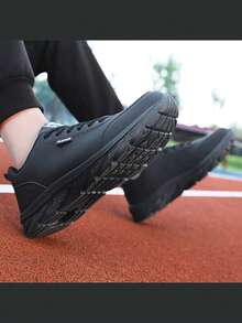 Extra Wide Work Shoes For Chef, Non-Slip, Waterproof, Oil-Resistant Kitchen Shoes, Black Color, Suitable For Outdoor, Casual, Sports, Lightweight - Black - View 9