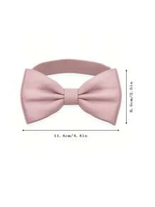 1 pezzo Fiocco regolabile di colore unito, Fiocco da uomo, adatto per feste e casual, pre-annodato, adatto per tutte le stagioni e matrimoni