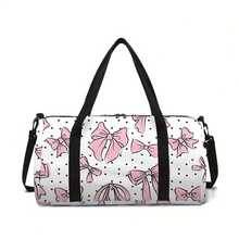 Bow Pattern Printed Large Capacity Travel Duffel Bag Travel Bag Handbag Luggage Bag For Travel For Business For Vacation Holiday Portable Multifunction Unisex Weekender Bags