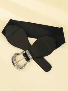 1 件女士弹性腰带装饰腰带，适用于外套和羽绒服的束腰带 - 女腰封 - 查看 4