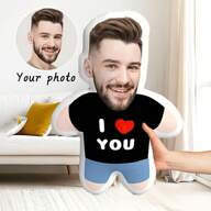 1 Stück personalisiertes Foto-Kissen - Heimdekoration Kissen, ideales Geschenk für Paare, Freund und Freundin - geeignet für Valentinstag, Weihnachten, Thanksgiving, Halloween und andere Feiertage, atmungsaktiv, leicht, waschbar