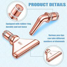 Kit de puntas de bolígrafo para pintura de diamantes premium - 6/13 piezas de puntas de aleación para artesanía 5D - Herramientas metálicas versátiles, set de accesorios de repuesto perfectos para entusiastas de las manualidades