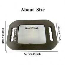 1 件符合人体工程学的手持式理发镜，带双手柄 - 轻巧便携的沙龙品质玻璃镜，适合理发师和美容师使用 - 非常适合后脑勺剪发 - 彩色 - 查看 10