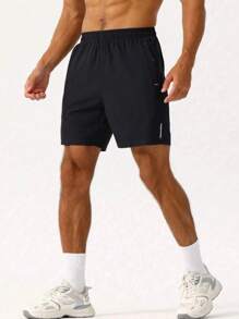 Men's Outdoor Casual Sports Shorts Solid Color Geometric Printed Running Pants Outdoor And Gym Clothes
