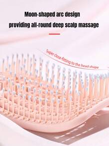 Set de 2/1 pieza Cepillo de pelo Salvavidas para cabello rizado, Peine de masaje para cabello largo de diseño hueco para uso doméstico, Cepillo de pelo, Peine, Herramientas para el cabello, Productos y accesorios esenciales para el cabello para salón, peluquería y viaje