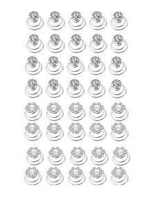 30pcs Gems Rhinestone Twister Hair Studs Set Rhinestone Spiral Pearl Flower Jewels Hair Pins Sticks For Wedding, Bridal, Prom, Party And Special Occasion (Rhinestone&Pearl&Flower) Hair Clips Claw Clips Hair Claws Hair Slide Hair Barrettes, School Stuff - Multicolor - View 14