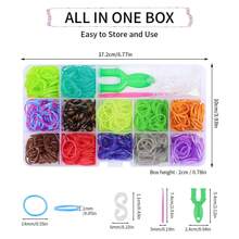500pcs/1000pcs/1500pcs/7500pcs Assorted Colorful Elastic Hair Bands Set, Suitable For DIY Handmade Craft, Bohemian Style, Braiding Hair Bands DIY Creative Everyday And Holiday/Graduation Season Gift