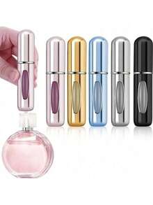 1 件/5 件便携式香水旅行可填充瓶，5 毫升旅行装雾化器分配器，口袋钱包香水随身容器，旅行喷雾瓶（颜色款式随机） - 彩色 - 查看 13