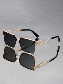 Neue Oversized quadratische Retro-Metallmodebrillen, vielseitig einsetzbar für Outdoor, Street-Style, Urlaub, Strand, Party, Lässig, Business, täglich, Festival, Party, minimalistisch, personalisiert, Brillen