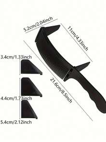 4 pezzi/set Pettine professionale per taglio capelli con design a S regolabile per posizionare i rasoi per capelli, strumento per parrucchieri, elementi essenziali da viaggio, acconciatura, parrucchiere, capelli, viaggio, prodotti per capelli, strumenti per capelli, accessori per capelli, barbiere, accessori da barbiere, barberia, attrezzatura per parrucchieri